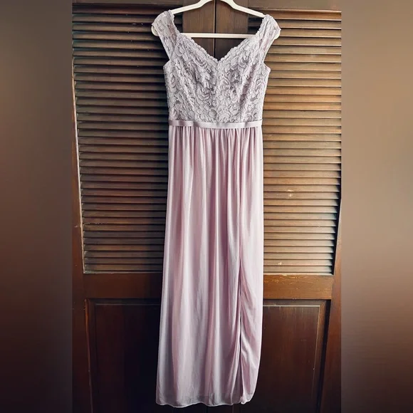 Donated Prom Dress Drive       Bridesmaid Wedding Formal Prom long dress lace - Picture 5 of 14